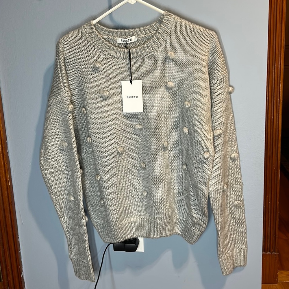 Grey knit sweater